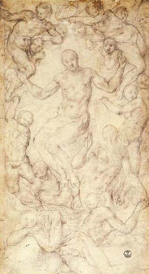 Christ the Judge with the Creation of Eve, Pontormo, Jacopo